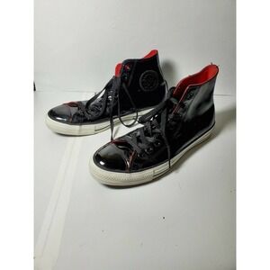 Converse All Star Chuck Taylor Black Patent Leather High Tops Men’s‎ 9.5